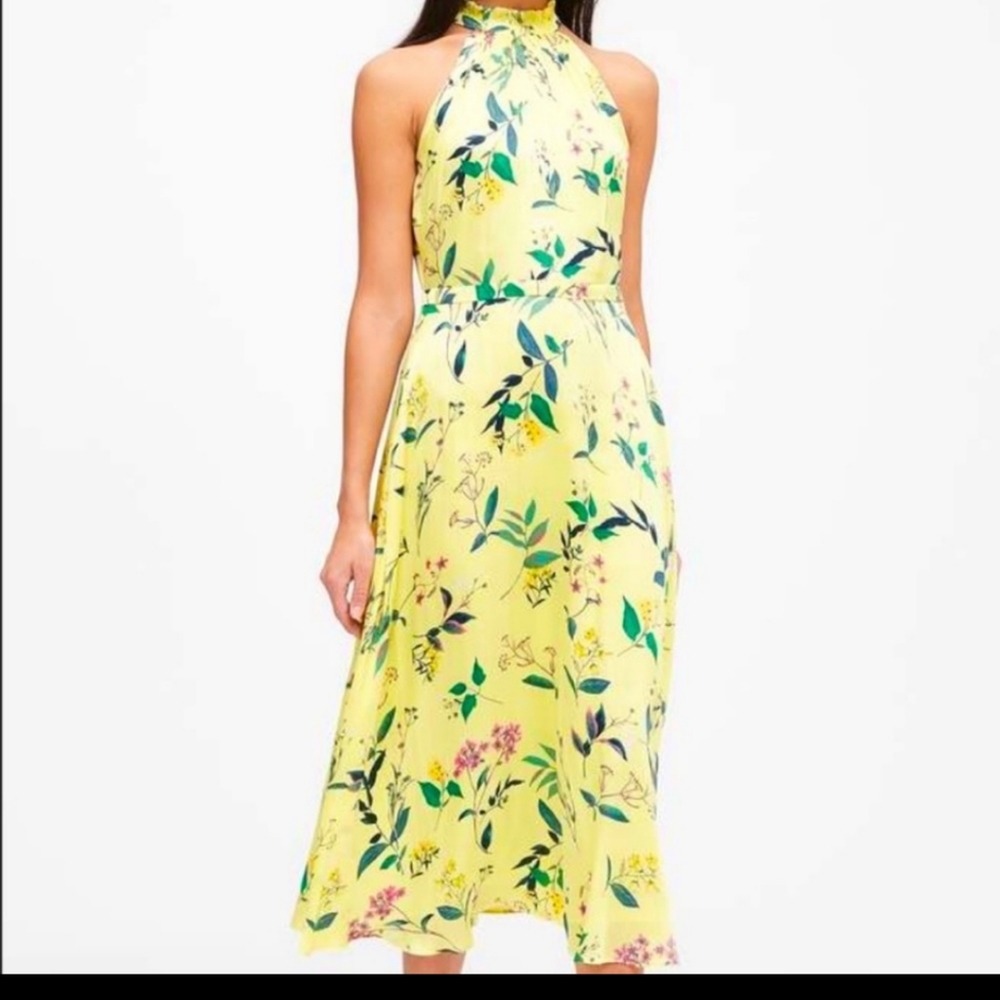 Banana Republic factory yellow floral dress